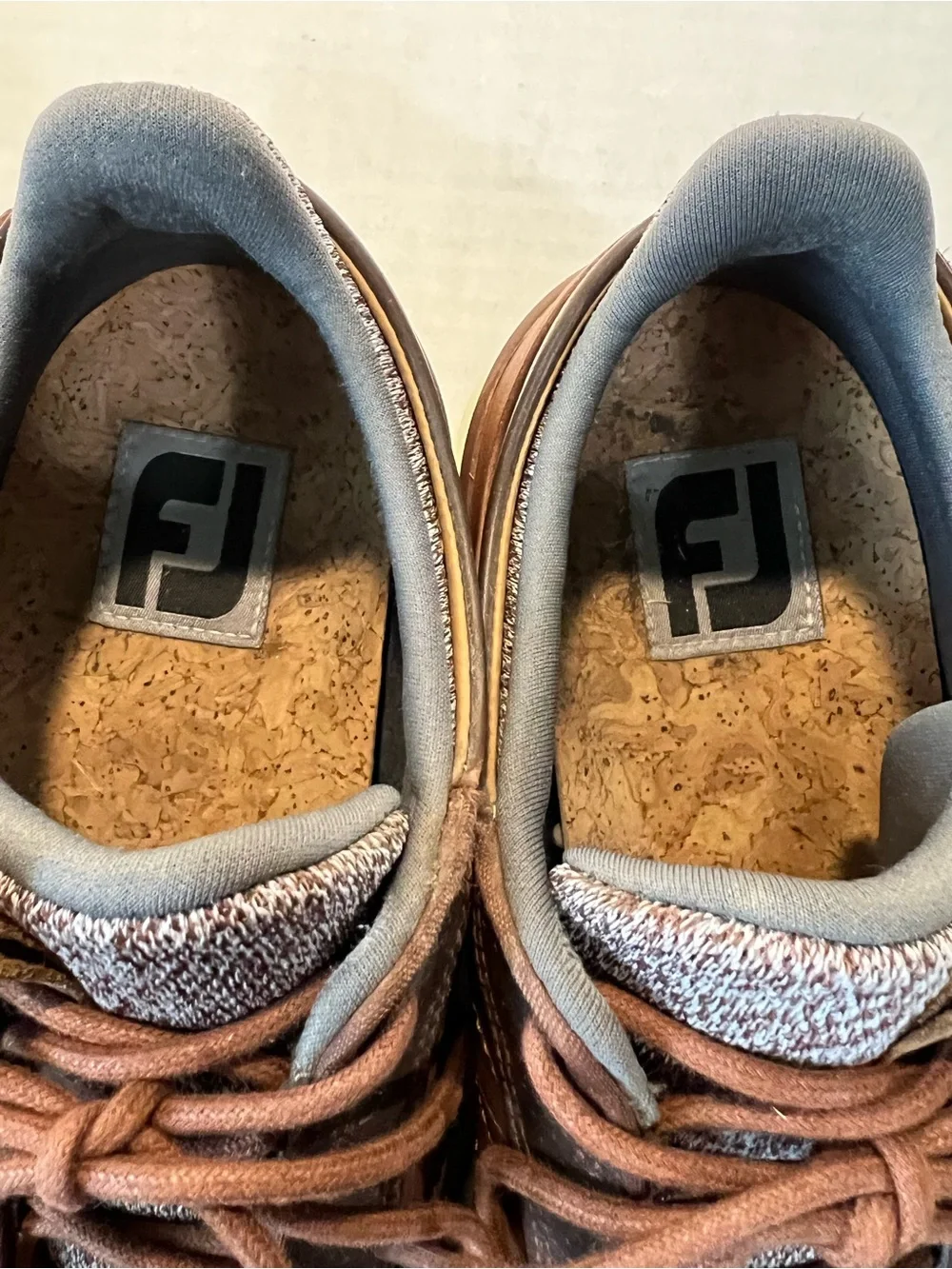 FootJoy Brown Leather Golf Shoes Mens Size 10M VersaTrax Spikeless Comfort - Picture 5 of 10